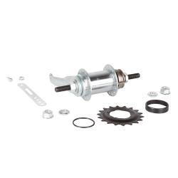 Задняя втулка ножным тормозом Dachang под 28 спиц, хром - фото