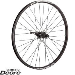 Колесо 26" заднее(без резины), двустенный пистонированный алюм.обод 32 отв. - фото