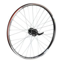 Колесо 24" заднее (без резины), двустенный алюм.обод 32 отв. - фото