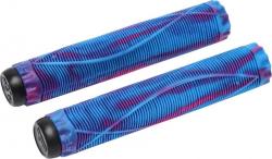 Грипсы Tech Team с барендами Fish, 170mm, Blue/Pink, на трюковой самокат 1/100 (2 шт.) - фото
