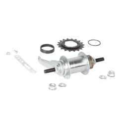 Задняя втулка ножным тормозом Dachang под 20 спиц, хром - фото