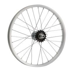 Колесо 18" заднее(без резины), одинарный алюм.обод 28 отв, втулка сталь DACHAN, гайка - фото