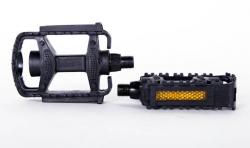 Педали FP-818, ось 1/2", пластик, черные - фото