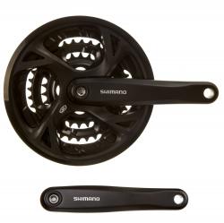 Система шатунов Shimano FC-M371-L, 9-Speed, 175mm, 48x36x26T - фото