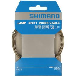 Трос переключателя Shimano, тр:1.2X3000мм , нерж., (1шт), Y60030014 - фото
