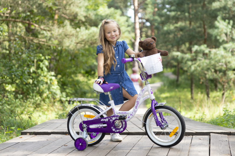 Детский велосипед для девочек Novatrack Butterfly