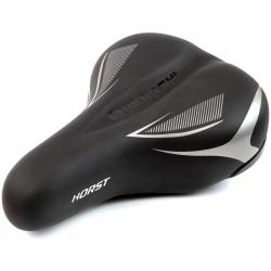 Седло Horst, комфорт, 250x185мм, эластомерное, на блистере, черное, 00-170051 - фото