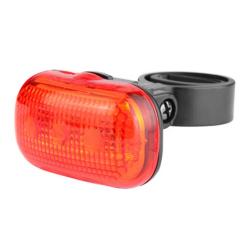 Фонарь велосипедный STG задний, 3 светодиода, 3 функции - фото