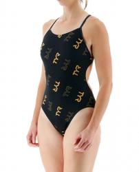 Купальник слитный TYR Cascading Cutoutfit - фото