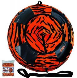 Сноутьюб V76 МЕХОВОЙ ТИГР с сиденьем - фото