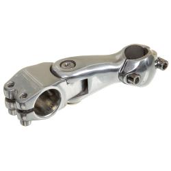 Вынос STG RA-038 100 мм, под руль 25.4 мм, серебристый, регулируемый по высоте - фото