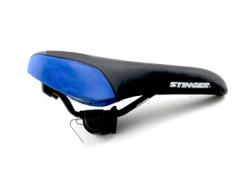 Седло цветное FU-2087 чёрно-синее - фото