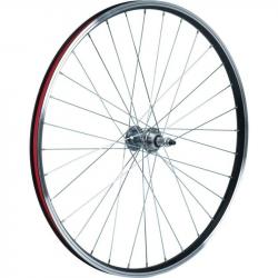 Колесо 26" зад, двустен.обод 32 отв., втулка сталь под V-brake, под трещетку, пром.подшипники - фото