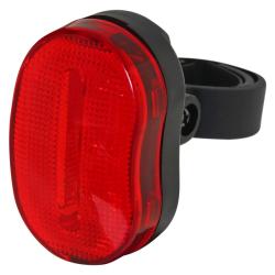 Фонарь велосипедный STG задний JY-153T, 3 светодиода, 4 функции, батарея:ААА*2 (в комплекте) - фото