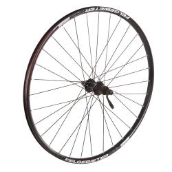 Колесо 27,5" заднее(без резины), двустенный пистонированный алюм.обод 32 отв. - фото