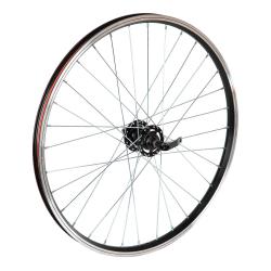 Колесо 24" переднее 32 спицы двойной обод втулка SF A22F - фото