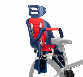 Кресло детское заднее Sunnywheel в цветной коробке, модель SW-BC-137, красная накладка - фото