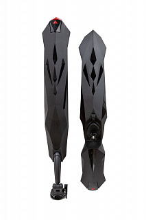 Крылья STG FD-38 F/R FOR 27,5-29, переднее и заднее с фонариком - фото