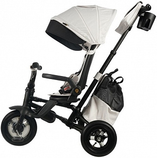 Велосипед трехколесный QPlay Nova Plus, с ручкой управления - фото