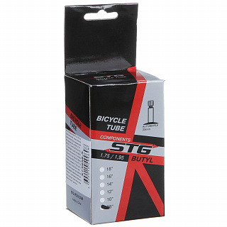 Камера велосипедная STG, бутил, 8"x2,0 ,изогнутый автониппель - фото