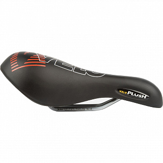 Седло Velo Plush Gel D1, универсальное, 254х173мм, гелевое GEL D1, анатом. с вентил., вакуум., бесшовное, 459г, 5-250243 - фото