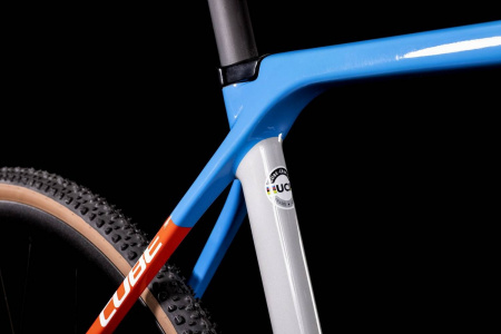 Велосипед Cube Cross Race C:62 SL 28" (2022) (Велосипед,Cube"22 Cross Race C:62 SL, белый/синий,58 cm, 588500-58)