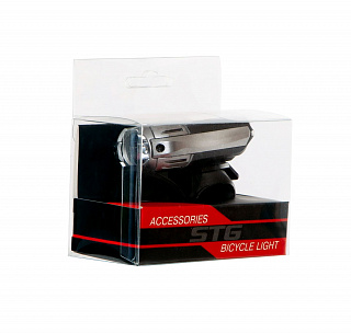 Фонарь передний STG FL1547  300lm 1200 mAH + крепеж на шлем - фото