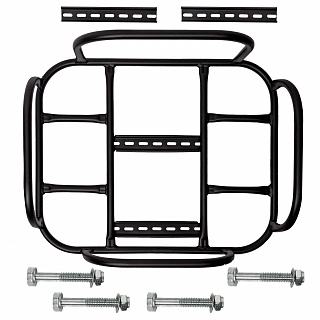 Багажник-платформа с крепежем на задний багажник, сталь - фото