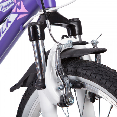 Велосипед NOVATRACK NOVARA 20" (2019) (Велосипед NOVATRACK 20", NOVARA, фиолетовый, алюм., 6-скор, TY21/TS38/SG-6SI, V-brake)