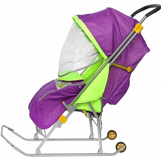 Санки-коляска Тимка Люкс15 (лавандовый) - фото