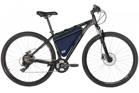 Велосумка под раму STG FB-001, размер 40х27х6 см (Велосумка под раму STG, модель FB-001, размер 40х27х6 см, т.син/салатовый)