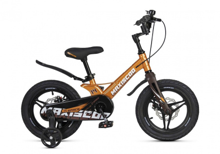 Велосипед Maxiscoo Space Deluxe 14 (2025) (Велосипед Maxiscoo SPACE 2025 DELUXE 14" Оранжевый Топаз, MSC-S1444D)