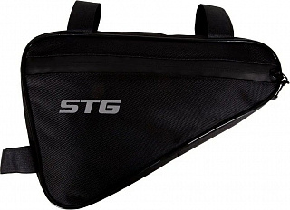 Велосумка под раму STG влагозащищенная, 31х20х5 см, 2.5 л, черный, модель 555-532 - фото