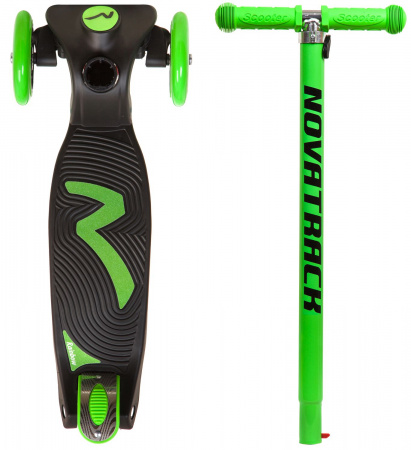 Самокат-кикборд Novatrack Rainbow Start (2018) (Самокат-кикборд Novatrack RainBow, подростковый, max 60кг, зеленый #126181) Самокат-кикборд Novatrack Rainbow Start (2018) (Самокат-кикборд Novatrack RainBow, подростковый, max 60кг, зеленый #126181)