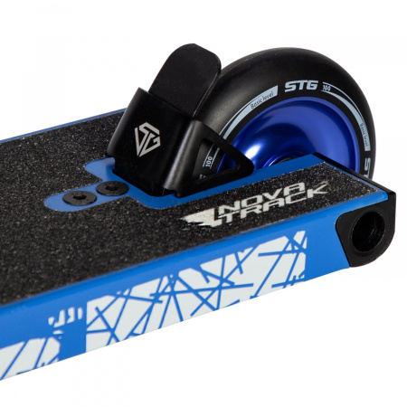 Трюковый самокат Novatrack Crow 10, 100 мм (2024) (Самокат Novatrack Crow 10, 100 мм, SCS, алюминий, синий с серебристым)