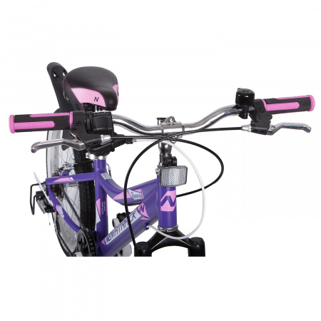 Велосипед NOVATRACK NOVARA 20" (2019) (Велосипед NOVATRACK 20", NOVARA, фиолетовый, алюм., 6-скор, TY21/TS38/SG-6SI, V-brake)