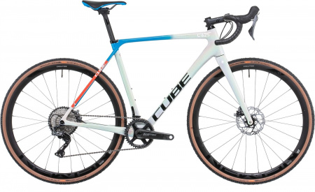 Велосипед Cube Cross Race C:62 SL 28" (2022) (Велосипед,Cube"22 Cross Race C:62 SL, белый/синий,58 cm, 588500-58)