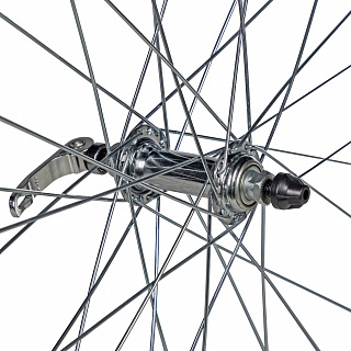 Колесо 26" переднее 32 спицы двойной обод втулка SF-A08F - фото