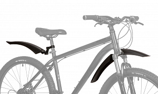 Крылья P-26А, переднее и заднее, кронштейн 8,5мм, пластик, черные - фото