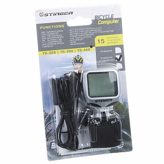 Велокомпьютер проводной 15 функций - фото