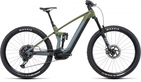Велосипед Cube Stereo Hybrid 140 HPC TM 750 29" (2022) (Велосипед,Cube"22 Stereo Hybrid 140 HPC TM 750, серый/оливковый,20,29 / L, 536203-20)