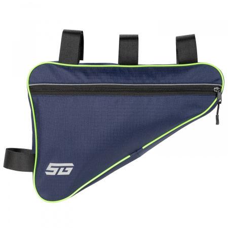 Велосумка под раму STG FB-001, размер 40х27х6 см (Велосумка под раму STG, модель FB-001, размер 40х27х6 см, т.син/салатовый)