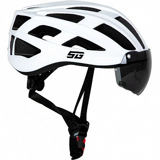 Шлем STG TS-33 с визором и фонарем - фото