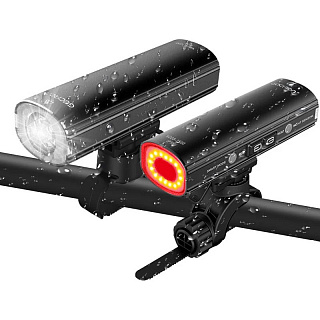 Велофара Gaciron V20S-1000, двухсторонняя, 900LM+100LM, 9 режимов, влагоустойчивая, mUSB, 4000mAH, 07-300145 - фото