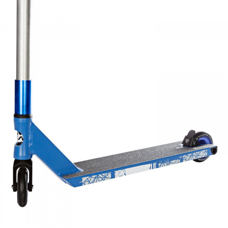 Трюковый самокат Novatrack Crow 10, 100 мм (2024) (Самокат Novatrack Crow 10, 100 мм, SCS, алюминий, синий с серебристым)