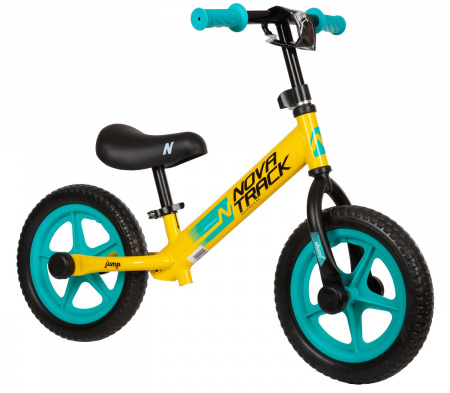 Беговел NOVATRACK JUMP 12" (2022) (Беговел NOVATRACK 12" JUMP лаймовый, сталь, цветной пластиковый обод, колеса EVA) Беговел NOVATRACK JUMP 12" (2022) (Беговел NOVATRACK 12" JUMP лаймовый, сталь, цветной пластиковый обод, колеса EVA)